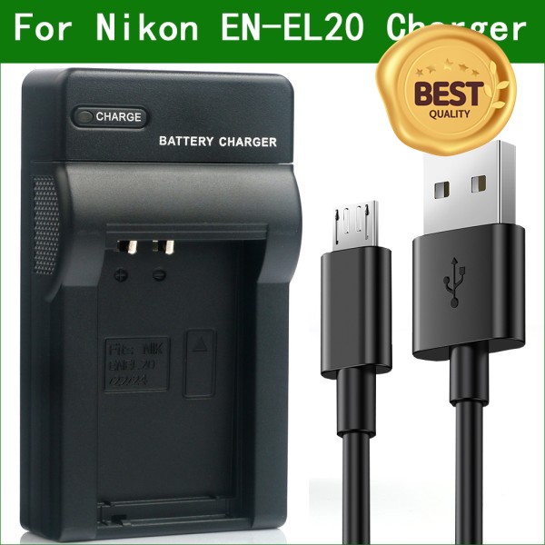 100% 호환 EN-EL20 디지털 카메라 배터리 충전기 Nikon Coolpix A P950 P1000 1 AW1 J2 J3 V3 DL24-500