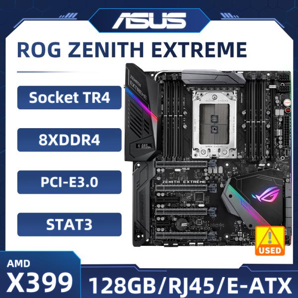 [해외]아수스 ROG 제니스 익스트림 메인보드 인텔 x399 소켓 TR4 DDR4 128GB PCIe 3.0 ATX 지원 라이젠 2920X 2990WX 1950X CPU