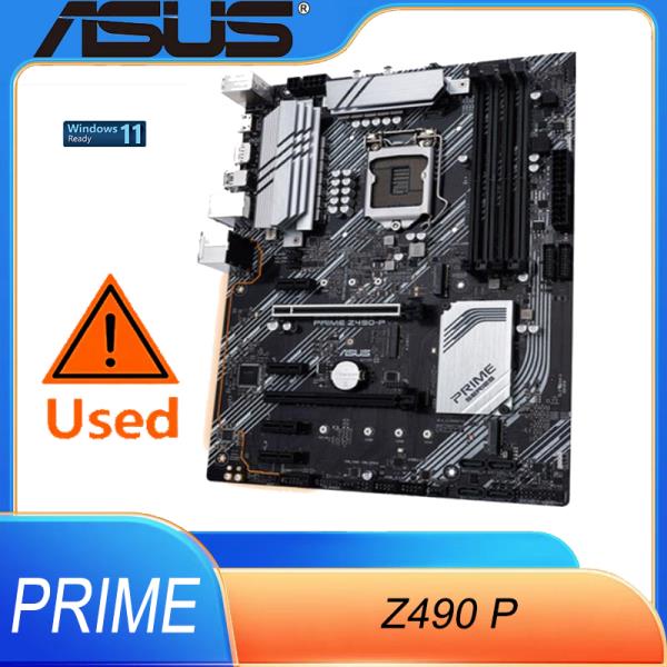 ASUS Z490-P LGA 1200(인텔용) ® 10세대) ATX 마더보드(듀얼 M.2, DDR4 4600, 1Gb 이더넷, USB 3.2 Gen 2 Type-A)