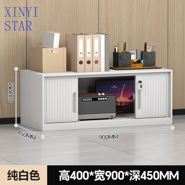 [해외]슬라이딩 롤 도어 캐비닛 사무실 파일 금융 인증서 보관 낮은 발코니 사물함