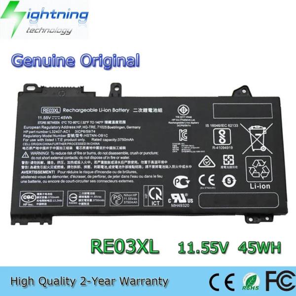 HP ProBook 430 440 445 450 455R G6 G7 HSTNN-DB9N 등용 새 정품 RE03XL 11.55V 45Wh 노트북 배터리