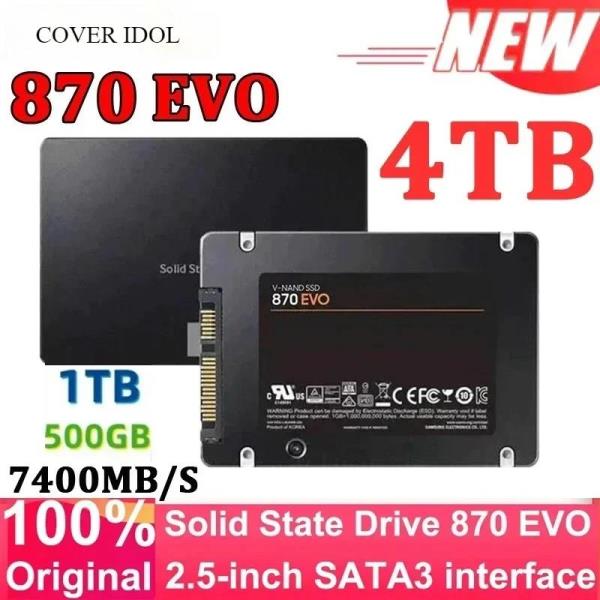 COERT IDOL 4TB 솔리드 스테이트 디스크 SSD 870 EVO 1TB 2TB 내장 HDD 하드 드라이브 Sata3 2.5인치 노트북 마이크로컴퓨터 데스크탑용