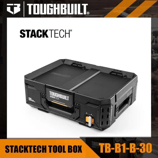 TOUGHBUILT TB-B1-B-30 StackTech 공구함 다기능 유지보수 부품 보관함 적층형 중형 전동 액세서리