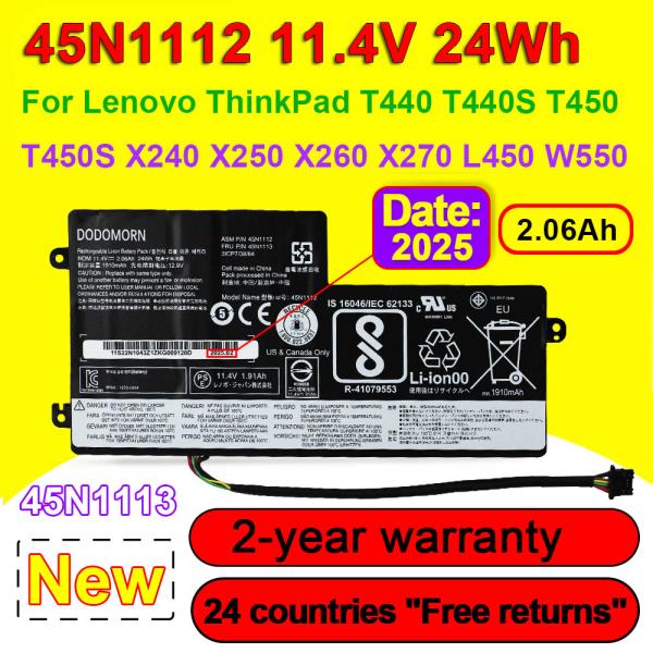 45N1112 레노버 ThinkPad T440 X230S X240 W550 노트북 배터리