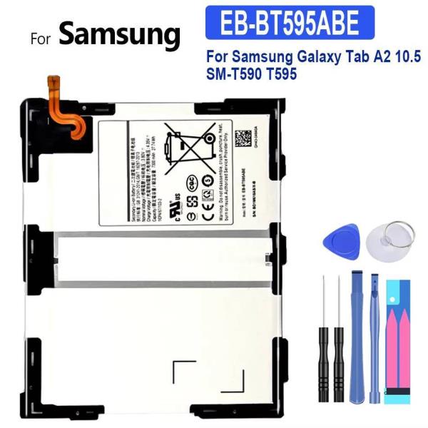 삼성 호환 갤럭시 탭 A2 10.5 SM-T590 T595용 태블릿 배터리 친환경 7300mAh EB-BT595ABE