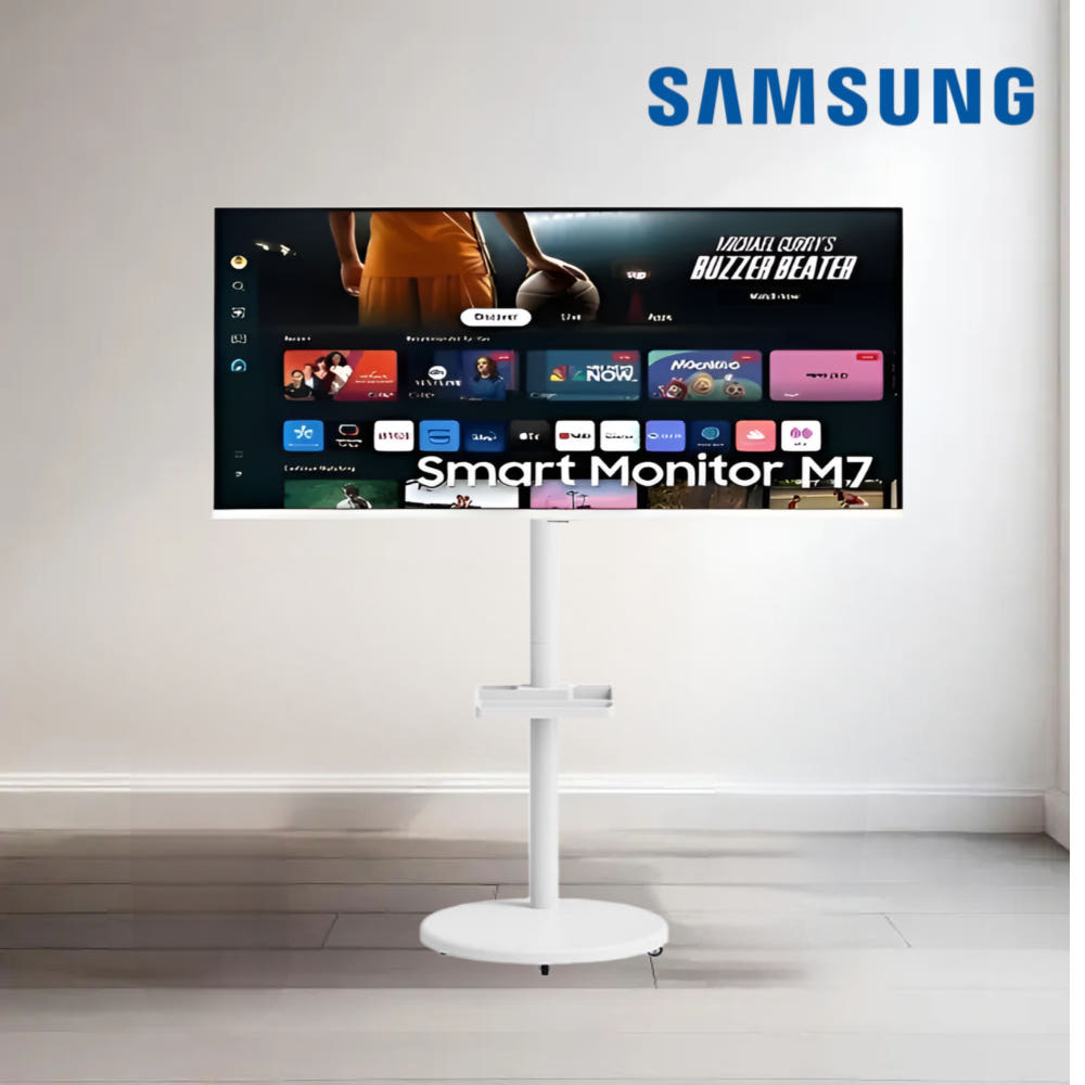 삼성전자 삼성 M7 삼텐바이미 패키지 80cm(32인치) UHD 블랙 스마트모니터 이동식거치대