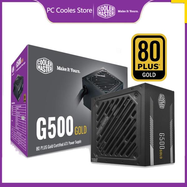 쿨러 마스터 G500 골드 컴퓨터 게임 전원 공급 장치, 600/700 와트, 12V 듀얼 CPU, 8 핀 인터페이스, 120mm 사일런트 팬 포함
