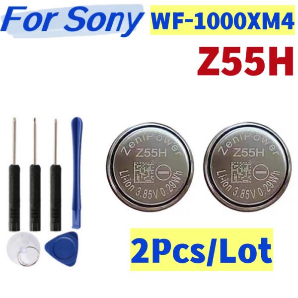 2개/몫 새로운 Z55H ZeniPower 교체 CP1254 소니 WF-1000XM4 XM4 블루투스 헤드셋 배터리 3.85V 75mAh