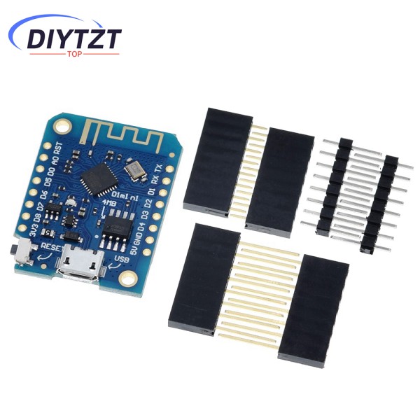 Wemos D1 미니 와이파이 사물 인터넷 개발 보드 기반 V3.0.0 ESP8266 CH340 4MB Arduino Nodemcu V2 MicroPython