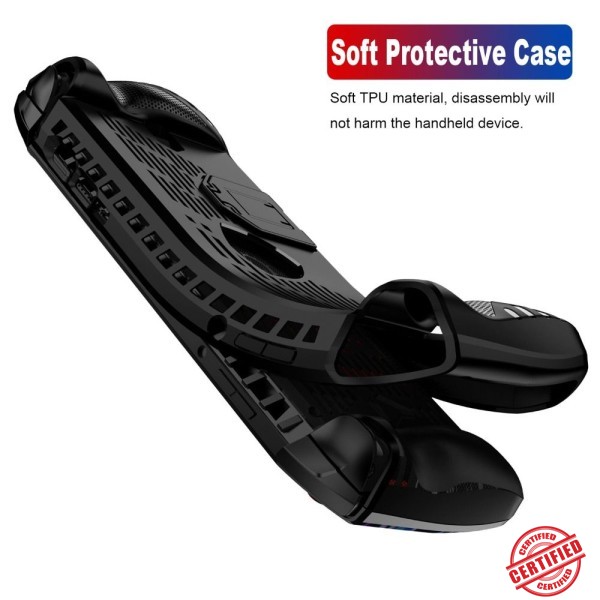 MSI 클로 A1M 핸드헬드 콘솔 케이스 부드러운 TPU 보호 쉘 충격 방지 뒷면 커버 킥 스탠드 게임 액세서리