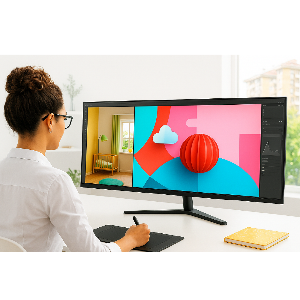 삼성전자 모니터 포토샵 그래픽 전문 울트라와이드 86cm(34인치) UWQHD 초고해상도