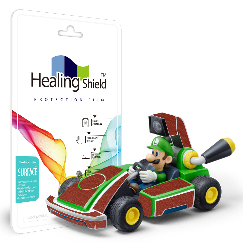 닌텐도 마리오 카트 라이브 홈 서킷 외부보호 레더브라운 필름 2세트