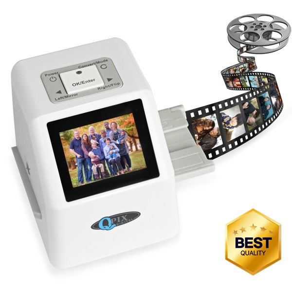 100% 호환 QPIX 디지털 필름 슬라이드 스캐너는 2.4인치 LCD 22mp Super 8을 변환기로 네거티브용 35mm 변환합니다.