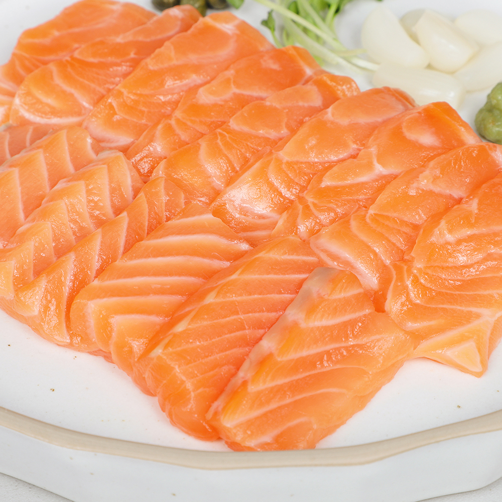 [항공직송]마블링이 살아있는 노르웨이산 생연어 필렛 200g 300g 500g 1kg + 소스