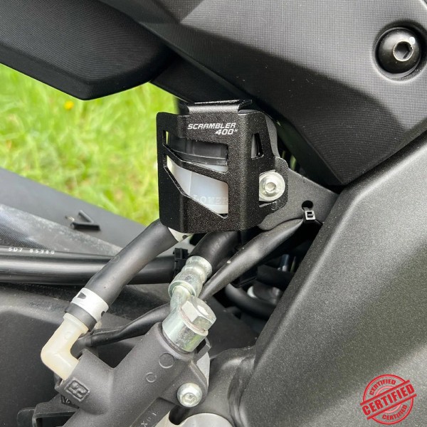 Triumph Speed 400 2023 스크램블러 X CNC 오토바이 프론트 브레이크 액 리저버 캡 오일 탱크 커버