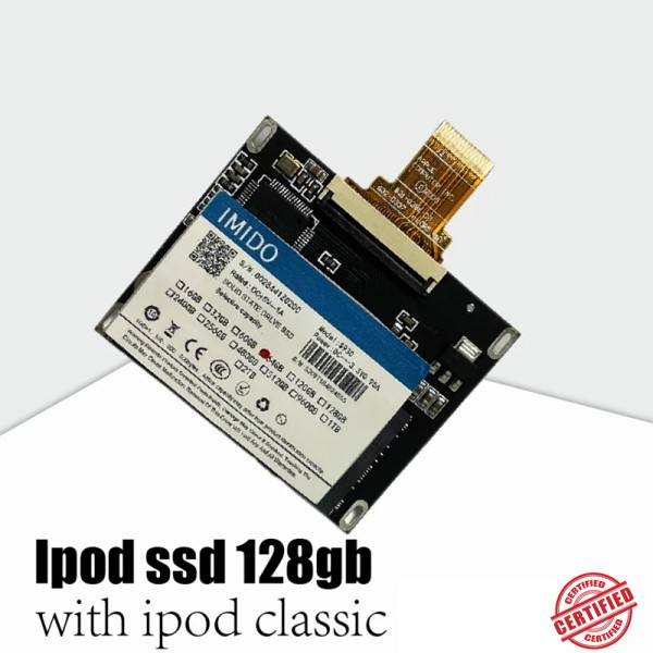 아이팟 클래식 업그레이드 키트 SSD 128GB 포함 부품 5세대 후면 커버/설치 도구 적합