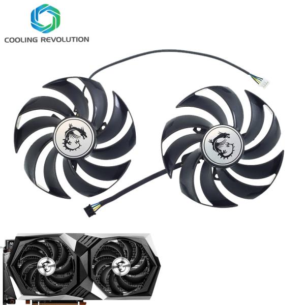 그래픽 카드 냉각 액세서리 MSI Radeon RX 6700 Gaming GeForce 용 PLD10010S12HH 95MM 4PIN GPU 팬