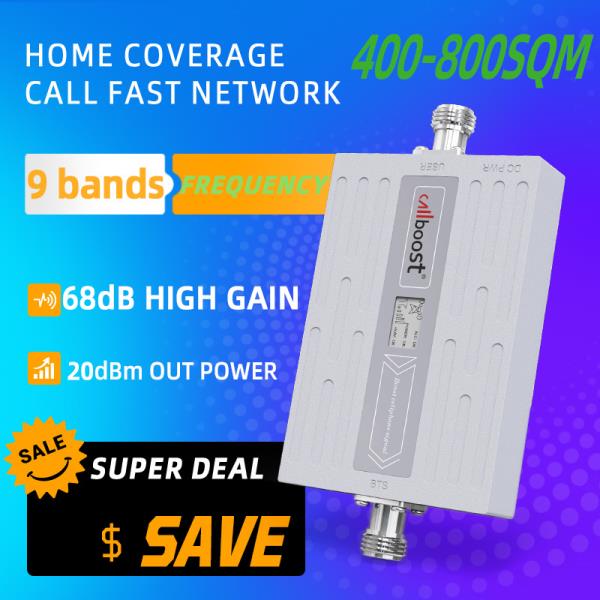 Callboost 4G LTE 휴대 전화 네트워크 타워 트랜시버 1900MHz 셀룰러 증폭기 인터넷 Amplifi 안테나 외부 리피터