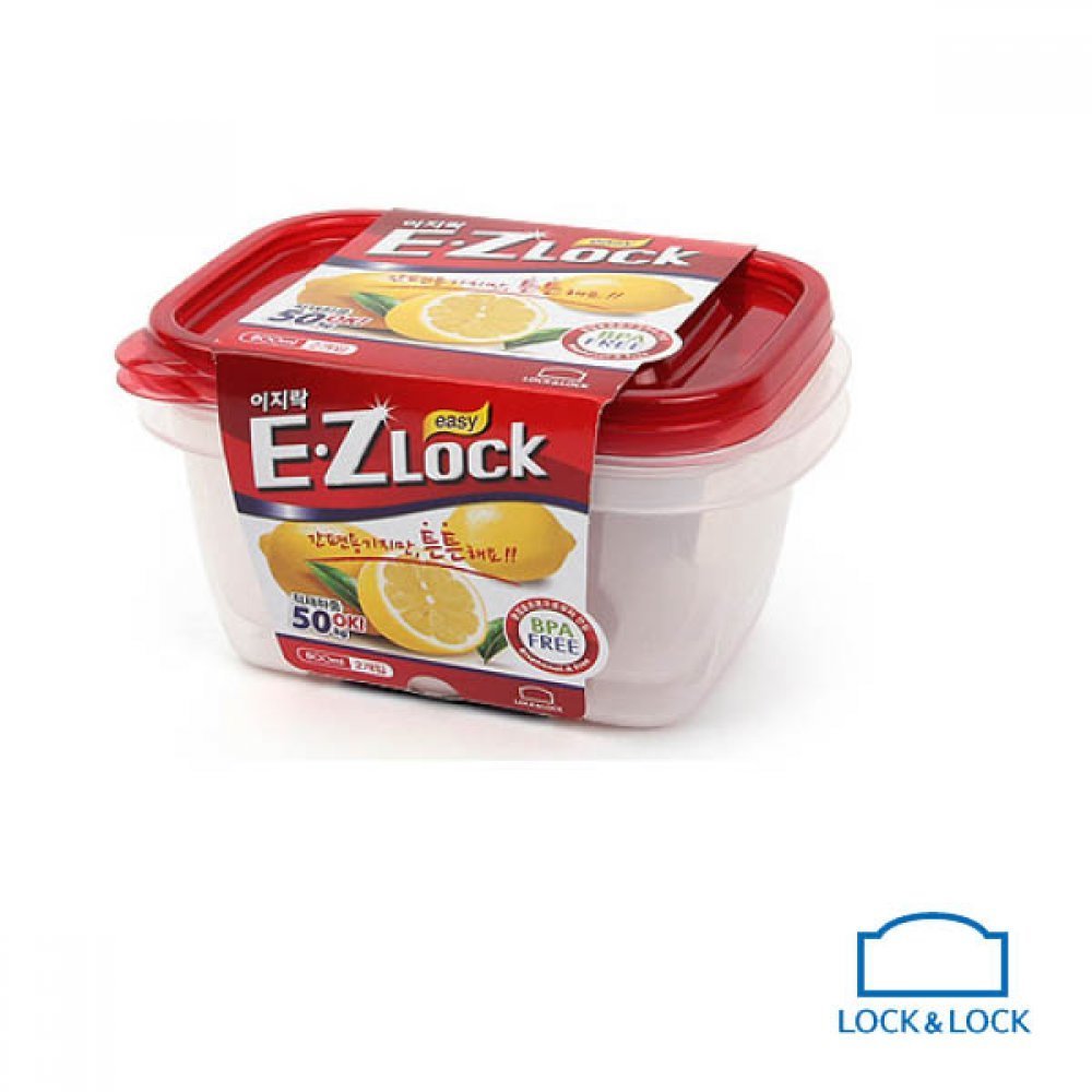 컬레웨이브OEM 별추샤인 락앤락 뉴이지락 찬통 보관용기 직사각 800ml 2개 진공밀폐용기