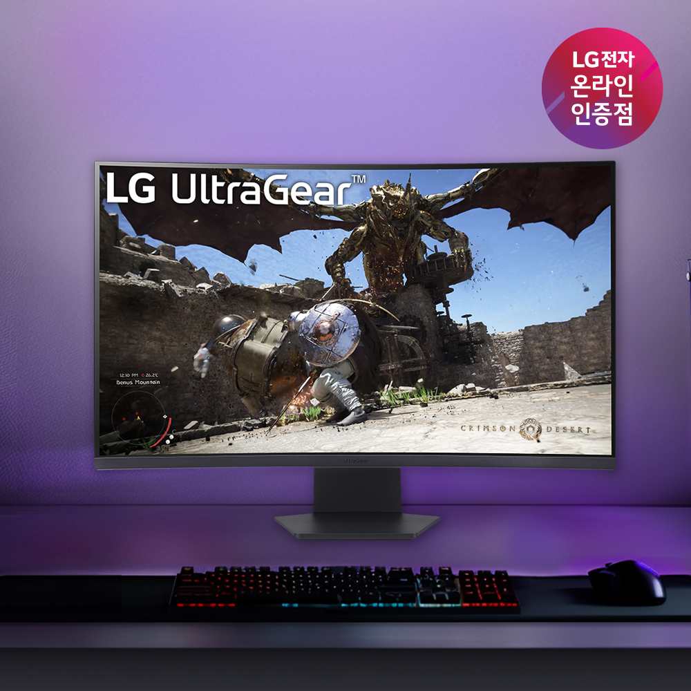 [결제가 31만] LG전자 32GS60QC 80cm QHD 180Hz 게이밍 모니터 1000R 곡면
