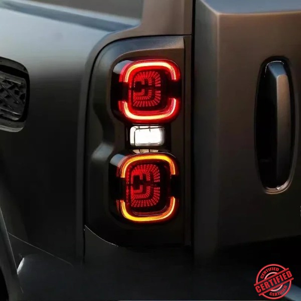 만리 장성 Haval H9 2024 자동차 테일 라이트 커버 훈제 블랙 미등 보호 스타일링 액세서리