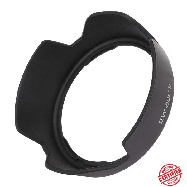 EW-60C II 렌즈 후드 가역 카메라 액세서리 캐논 600D EF-S 18-55mm ew-60cii ii
