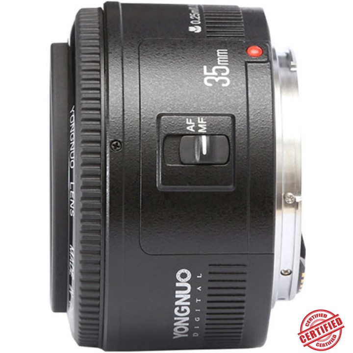 YONGNUO YN35mm F2 풀프레임 자동 초점 대구경 렌즈 (니콘 Z 캐논 EOS 600D 5DII 호환)