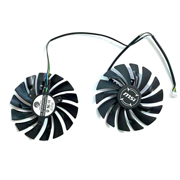 MSI 라데온 R9 380 아머 2X GTX 1060/1070/1080 Ti 470/570 게이밍 카드용 새 볼 GPU 팬 95MM 4핀 PLD10010S12HH