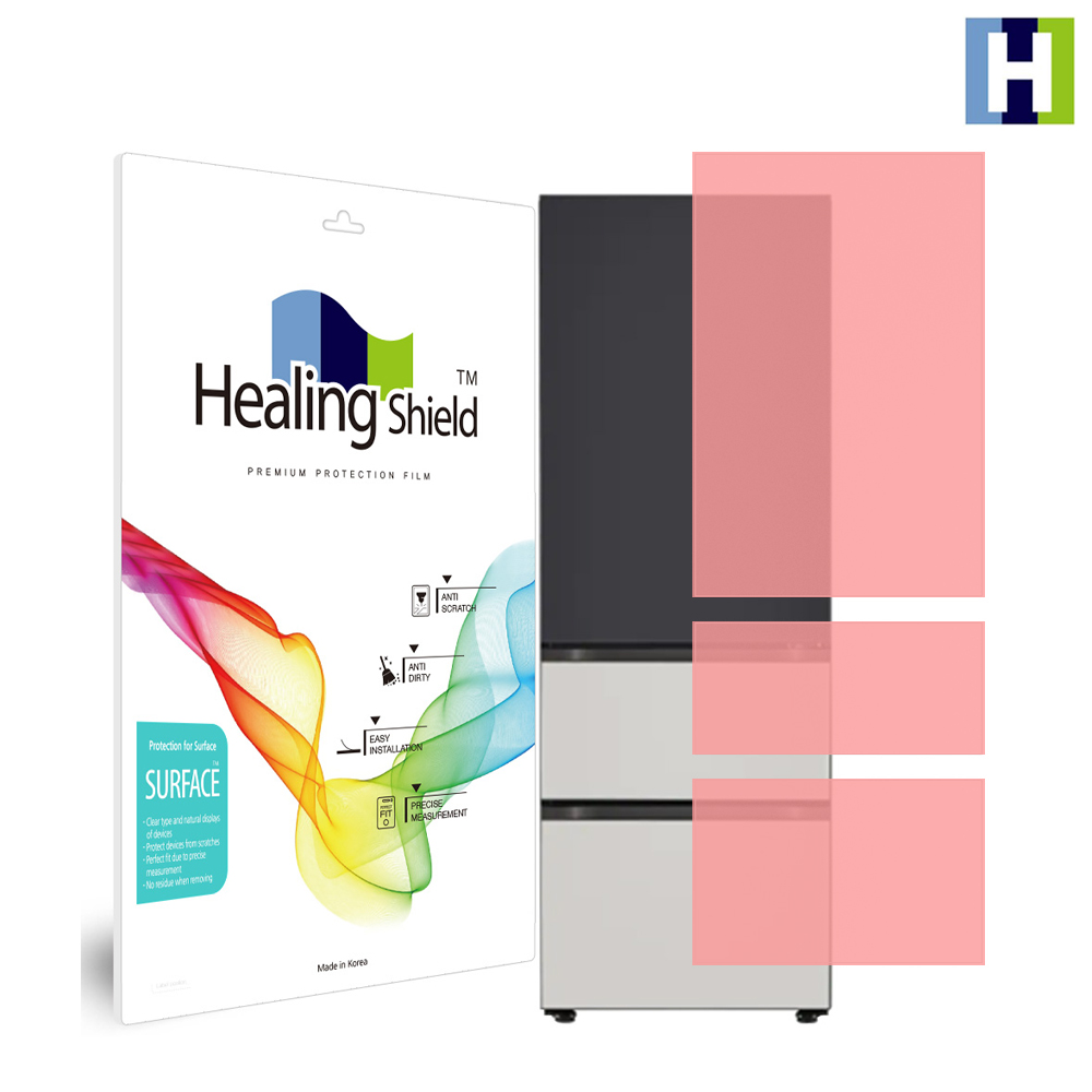 LG 디오스 김치톡톡 오브제컬렉션 323L 3도어 Z331MBG151 무광 외부보호필름 세트