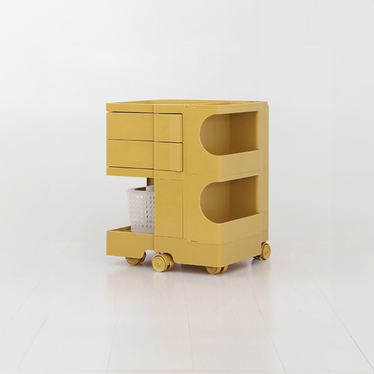 빙그리 회전서랍 트롤리 2단 옐로우 2640.6487