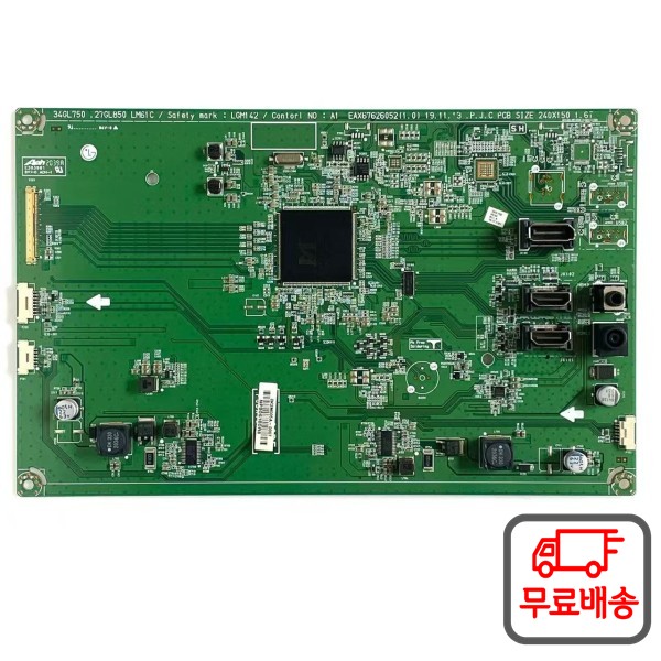 새로운 오리지널 34GL750 EAX 67626052 (1.0) 작동하는 디스플레이 마더보드