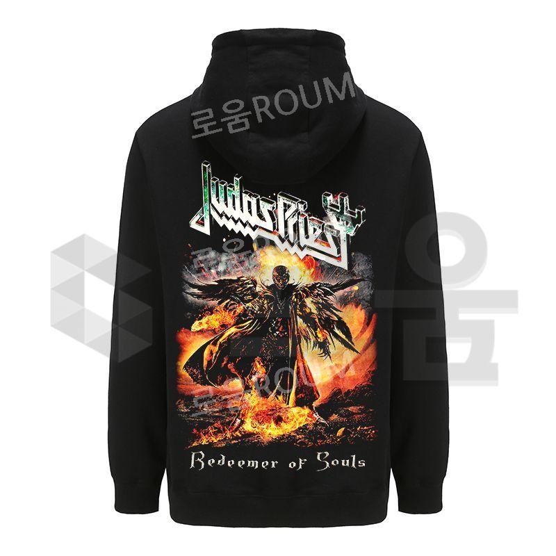 [해외]Judas Priest 주다스 프리스트 프린트 가을 겨울 유니섹스 긴팔집업 후드 후드집업