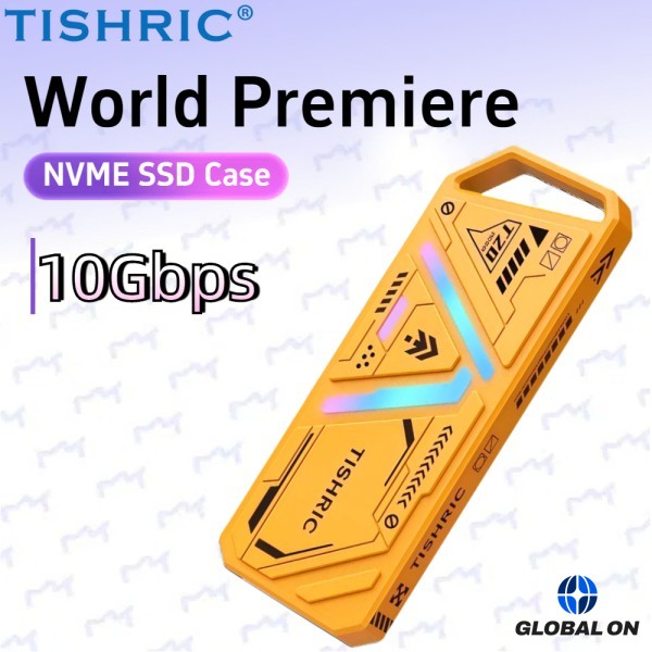 TISHRIC 외장형 하드 드라이브 NVME 인클로저 디스크용 SSD 케이스 1.8인치 게임용 PC 노트북 PS4/5용 M.2