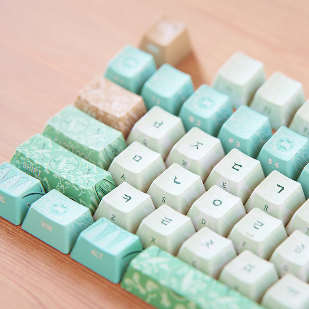 c.e.dot(시이닷) 시이닷 고려청자 염료승화 PBT 한글 키캡 한국의 미