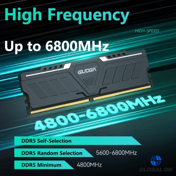 GUDGA Memoria Ram DDR5 8GB/16GB/32GB 4800MHz CL34/38/46/40 데스크탑 컴퓨터 Dimm 메모리