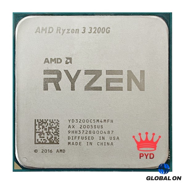 AMD 중고 라이젠 3 3200G 3.6GHz 쿼드 코어 스레드 65W CPU 프로세서 L3=4M YD3200C5M4MFH 소켓