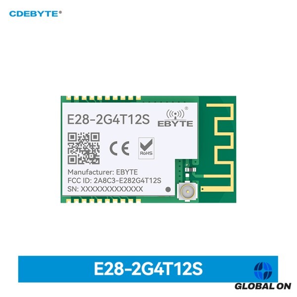 SX1281 LoRa UART 무선 모듈 2.4GHz GFSK SMD 3km 12.5dBm E28-2G4T12S PCB 송수신기