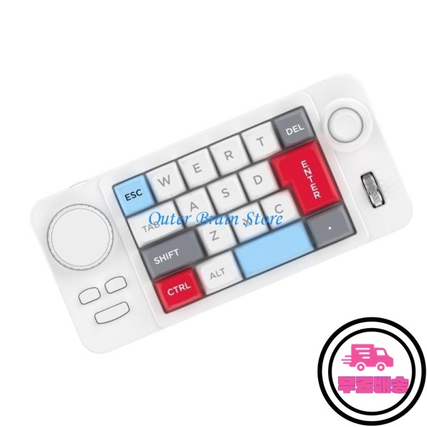 634B 더블 매크로드 휠 기계식 키보드 19key 미니 프로그램 가능한 조이스틱