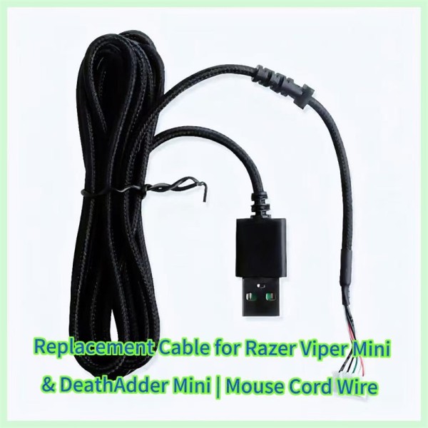 Razer Viper Standard/Mini 및 DeathAdder V2 Mini 게이밍 마우스용 교체용 USB 케이블
