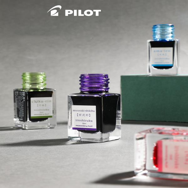 파일럿 INK-15 컬러 잉크 그라디언트 이로시즈쿠 내추럴 24색 바이알 15ML 비탄소 차단 펜 없음