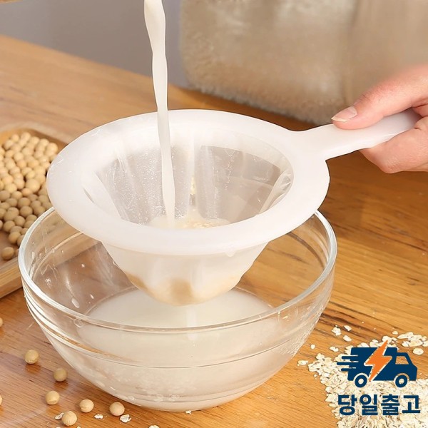 100/200/400 메쉬 빨 수있는 나일론 울트라 파인 필터 스트레이너 스푼 체 두유 커피 차 소쿠리