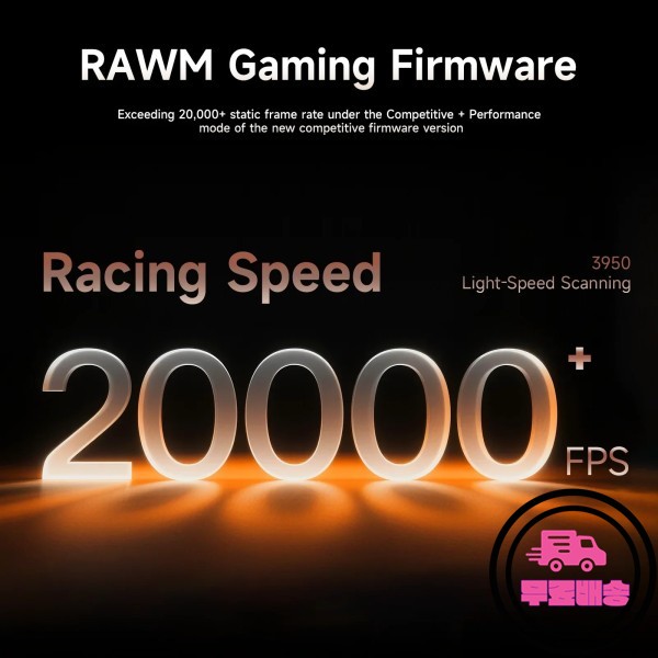 Rawm Er21Pro 마우스 2모드 유선 2.4g 8k 폴링 레이트 Paw3950 센서 Nordic52840 경량 인체공학적 게이밍