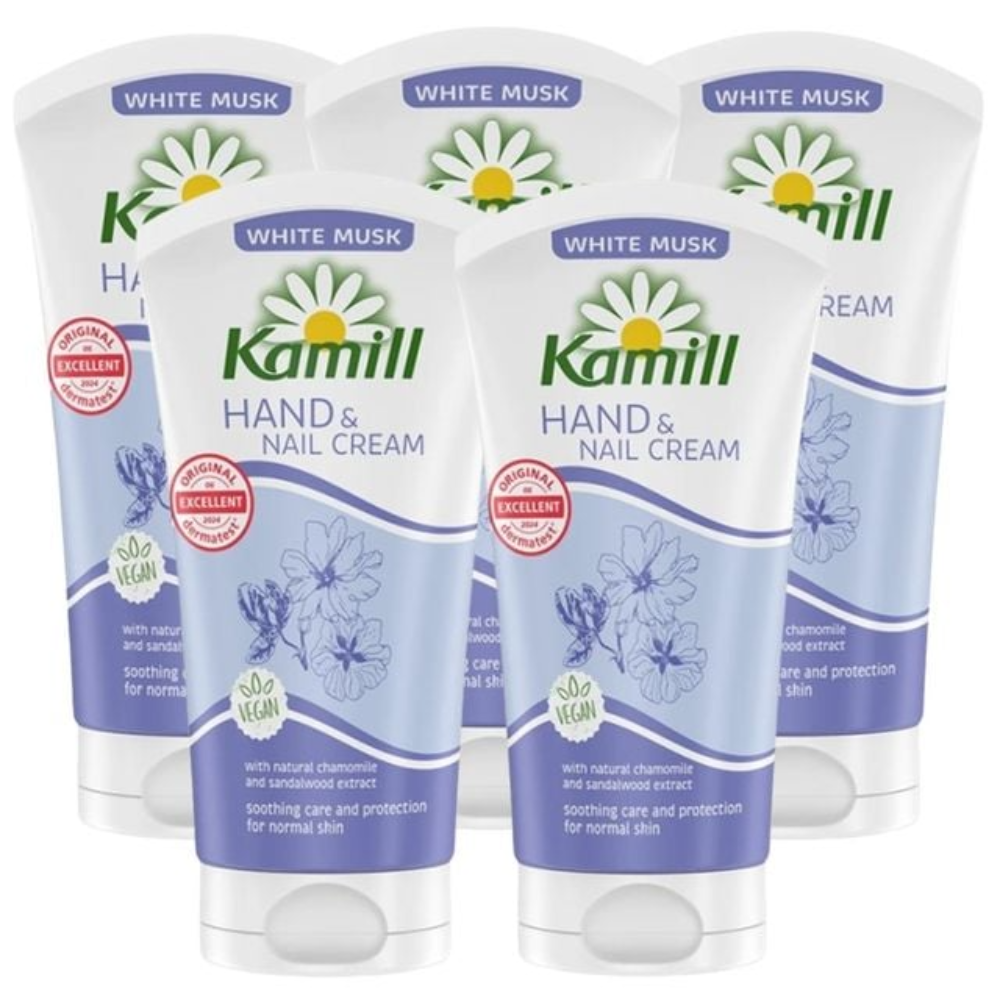 카밀 카밀 핸드크림 75ml 5개 화이트 머스크 네일크림 촉촉한 손 보습제