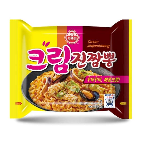 오뚜기 크림진짬뽕 16개 130g 캠핑 여행용 야근 야식 기숙사 자취생 회사
